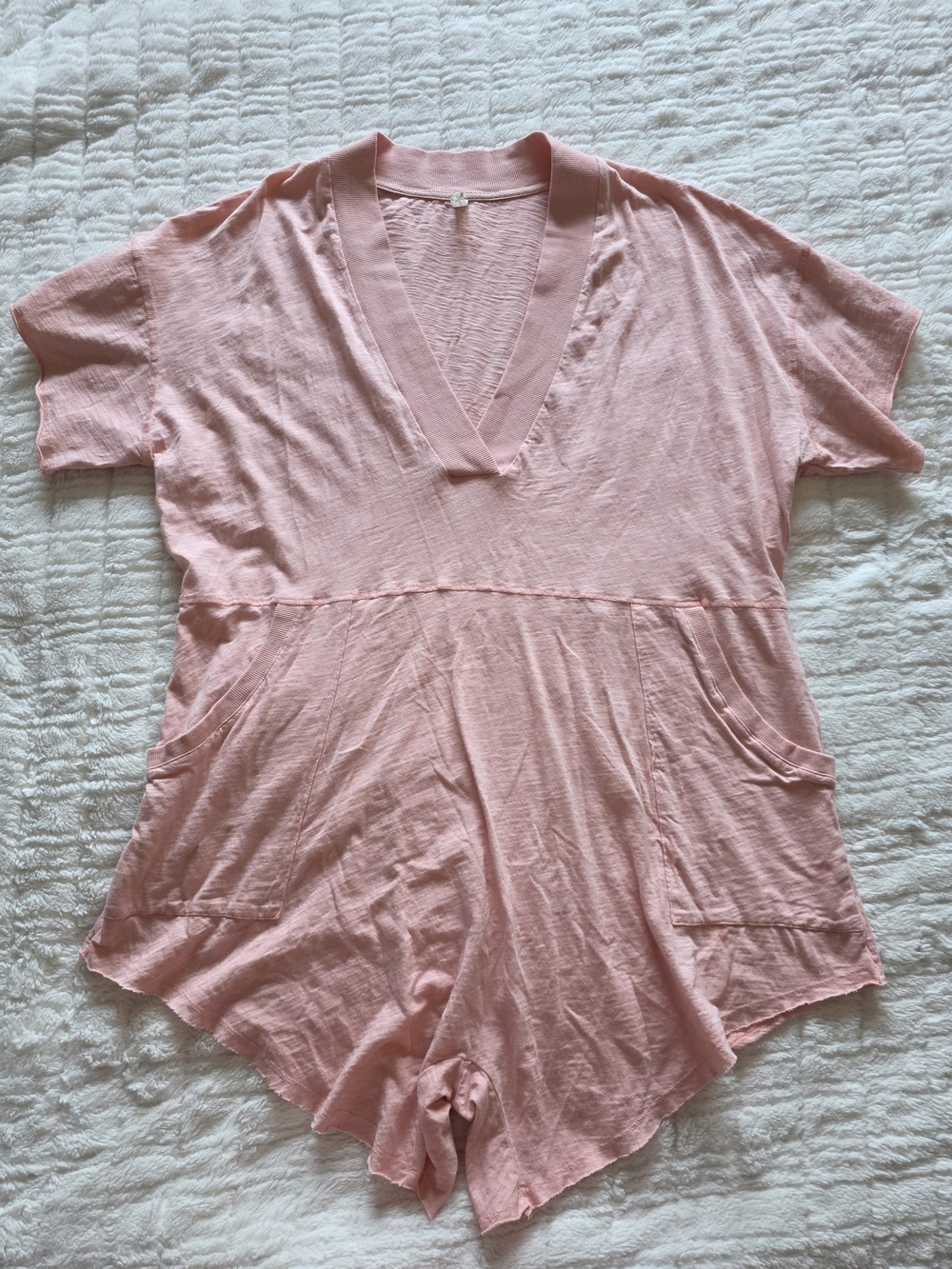 Free People Blush Pink V-Neck Romper
